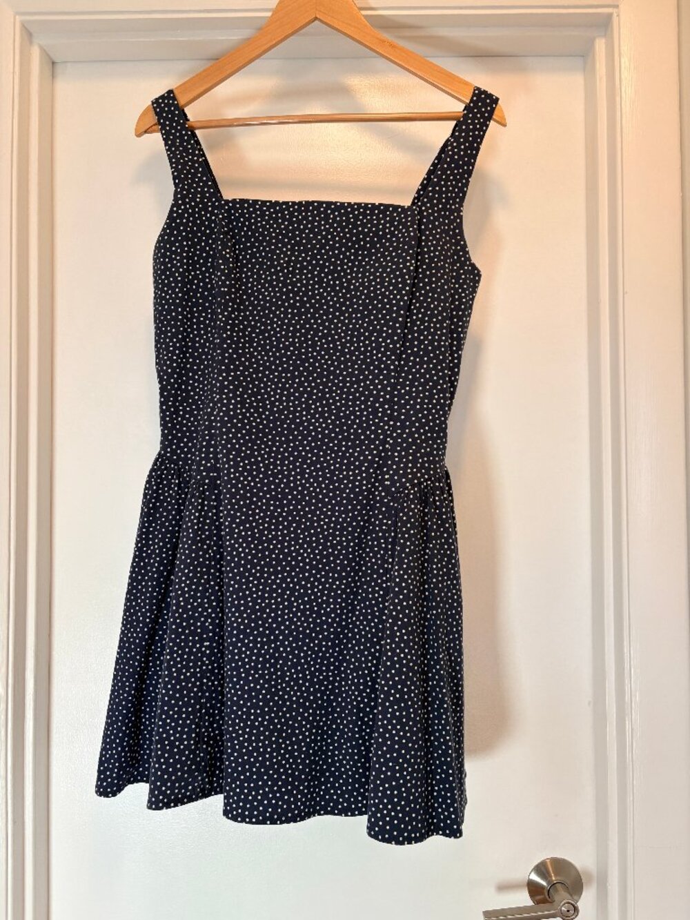 A&F Blue Polka Dot Mini Dress - L